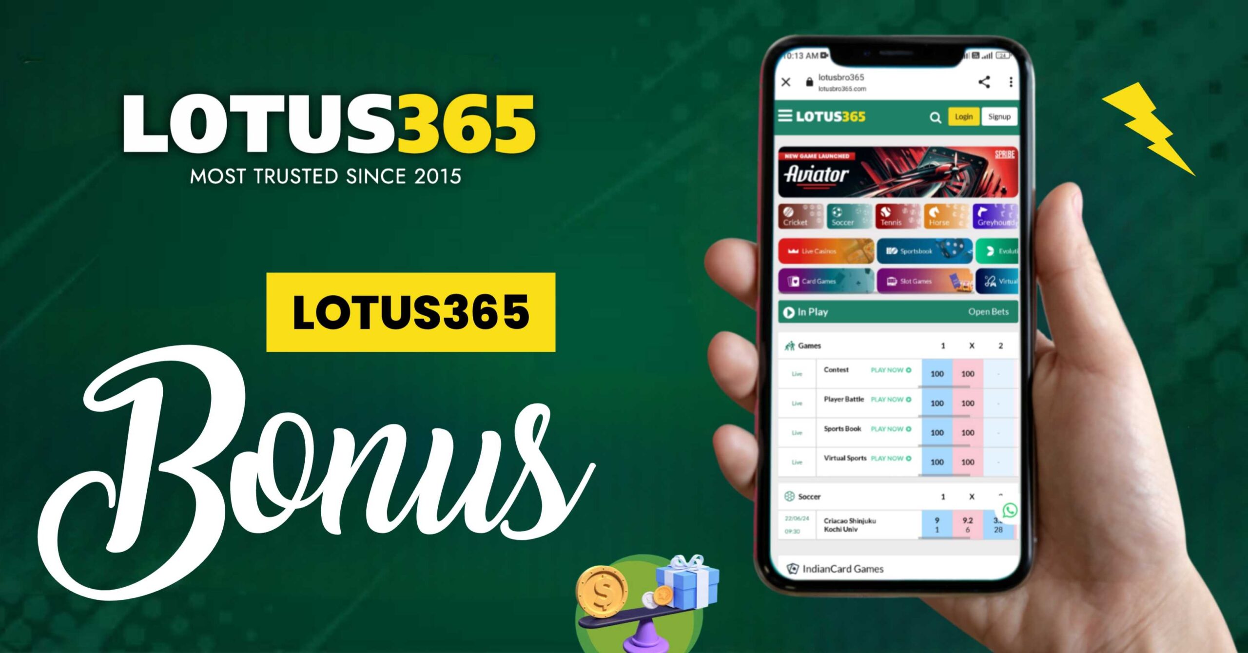 Lotus365 Bonus Code